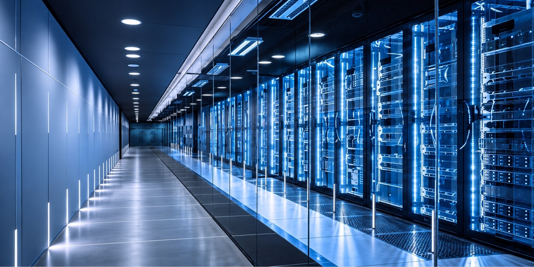 Secure enterprise data center infrastructure supporting connected IT operations and cyber resilience.