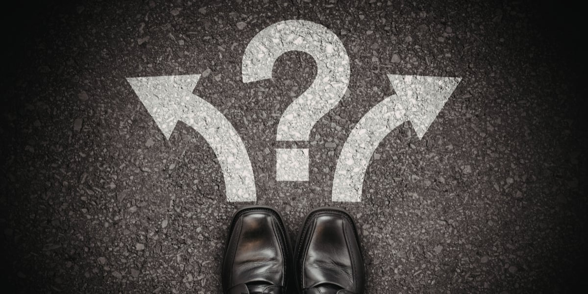 multiple directional choices highlighting uncertainty in incident response decision-making